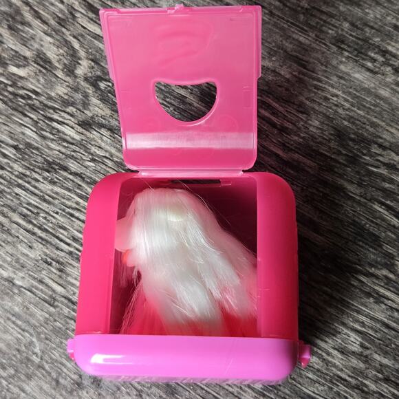 VTG 1988 My Pretty Pets Cititoys Long Hair Pink Puppy Dog Sweetie Pup & Carrier - Picture 7 of 16